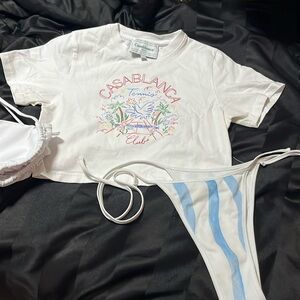 Casablanca shirt bikini set